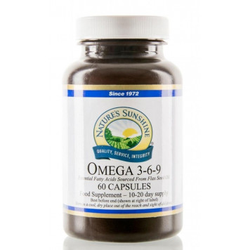Omega 3-6-9 kapslar 60 st, 1000 mg, källa till PUFA-fettsyror
