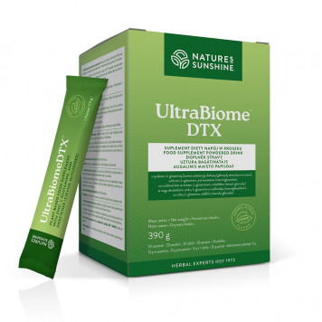 Ultrabiome DTX (detox) NSP , Den unika blandningen av fibrer, frukt och grönsaker i den patenterade Ultrabiome DTX stimulerar tarm- och matsmältningsvägarna för att rena kroppen.<!--more--><p>Toxiska ämnen kommer ständigt in i kroppen tillsamm