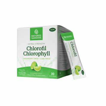 Klorofyll i en påse med limesmak